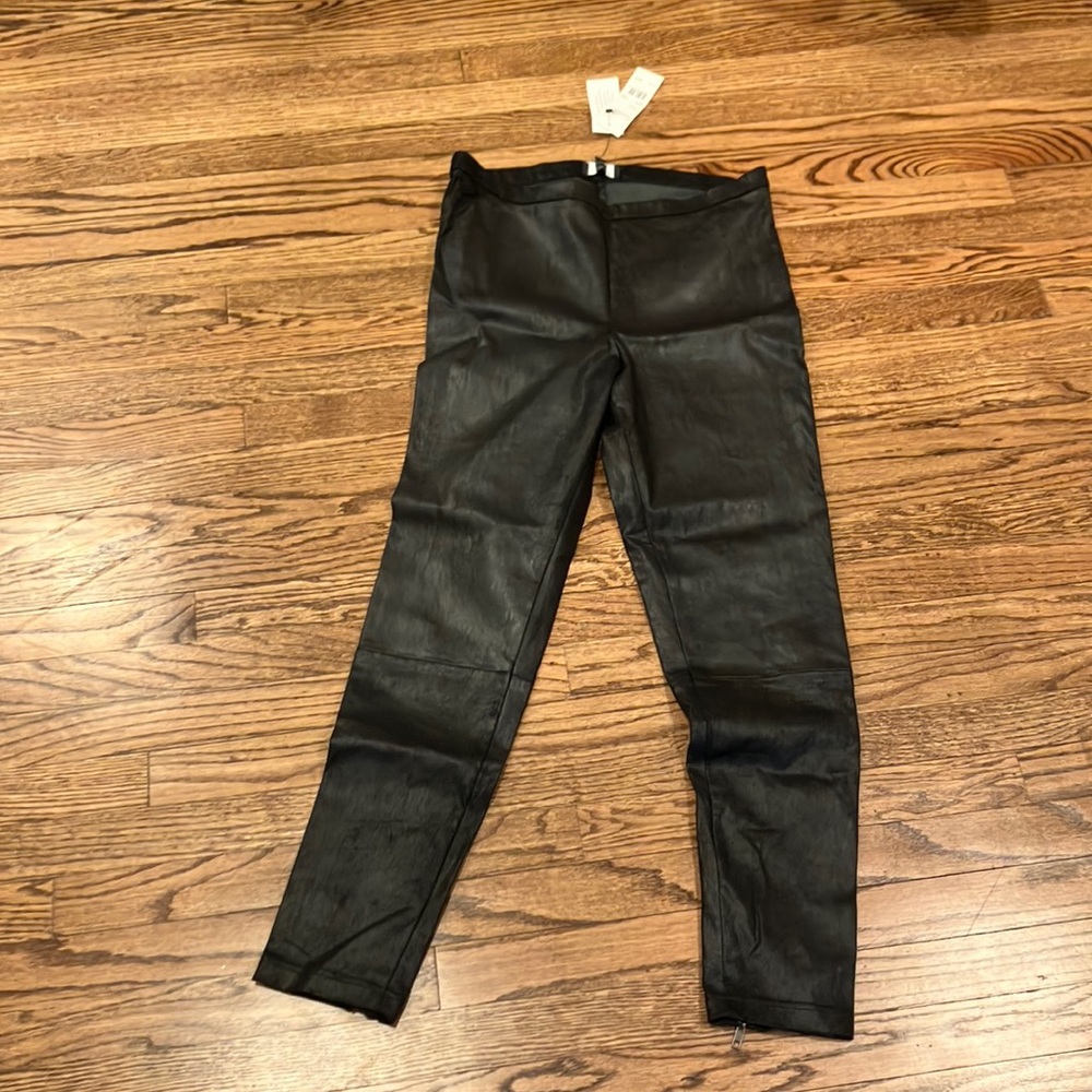 Saks Fifth Avenue leather leggings XL NWT
